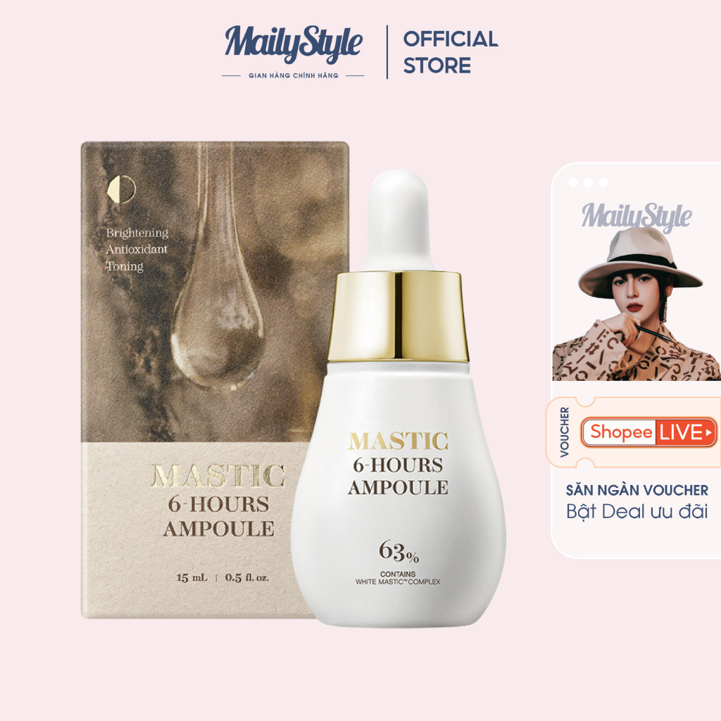 A234_Tinh Chất Dưỡng Trắng Mastic 6 Hours Ampoule Mastina chống oxy hóa