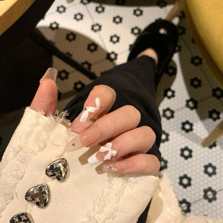 NANTY Nailbox thiết kế đính nơ, đá, vẽ nhẹ nhàng M001