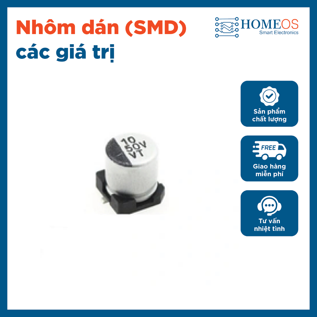 (rẻ vô địch) chính hãng Tụ nhôm dán (SMD) các giá trị