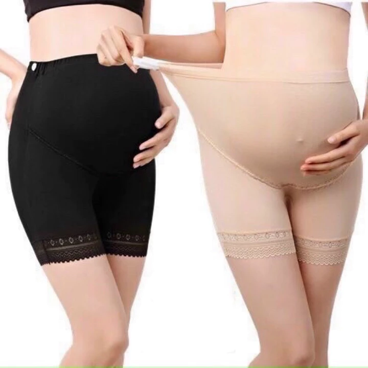 Quần Bầu Mặc Trong Váy Cotton Mềm Mát Co Giãn – Quần Short Bầu Cho Mẹ Bầu