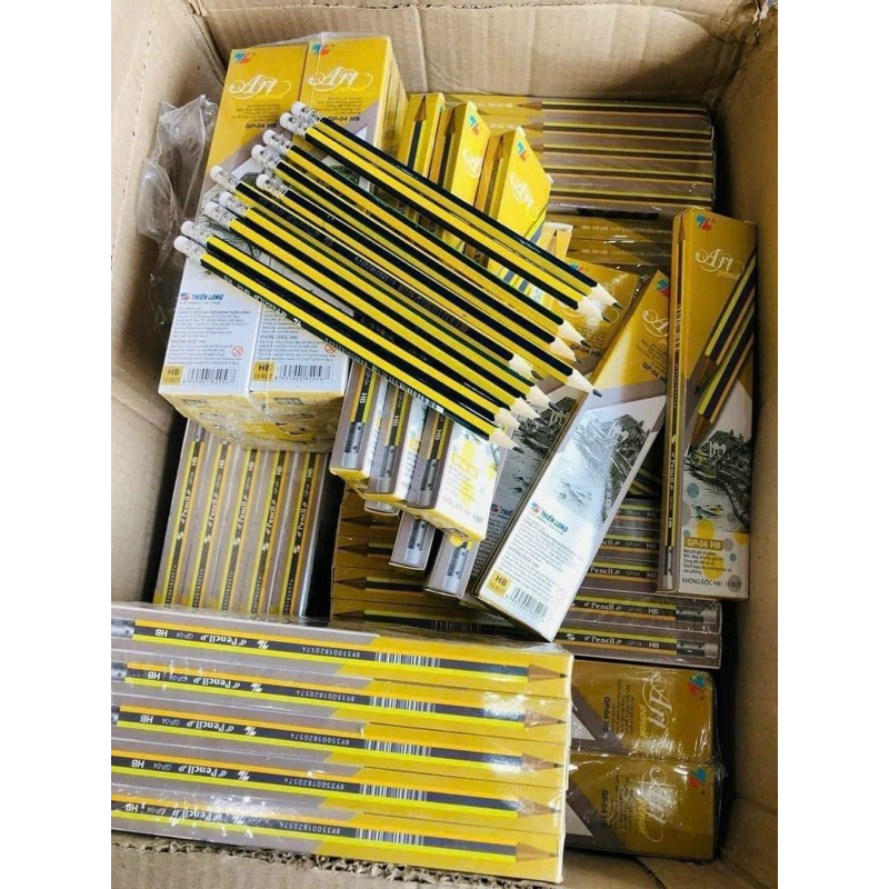 Hộp 10 Bút Chị 2b TL, bút có đầu tẩy