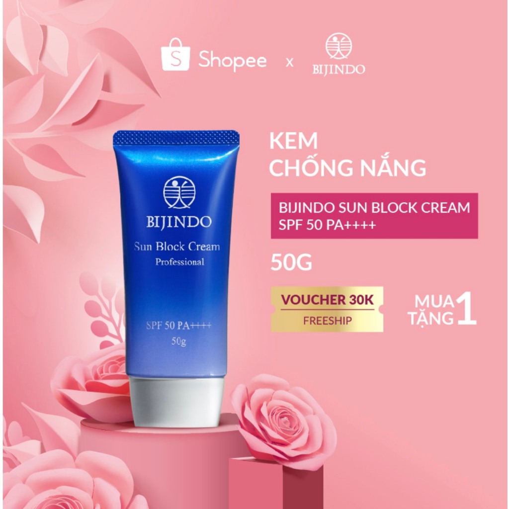 Kem chống nắng BIJINDO Sun Block Cream chính hãng, SPF 50, PA ++++