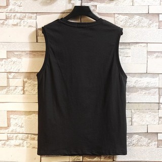 Áo Tank Top Form Thụng Họa Tiết Im So Lucky Phong Cách Đường Phố Sành Điệu Chất Liệu Cotton Khô Mềm Mịn Thoáng Mát