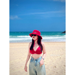 [Hàng sẵn ] Áo bralette cài dây cổ bảng lưng to chất linen thoáng mát - Handmade by Mimihouse