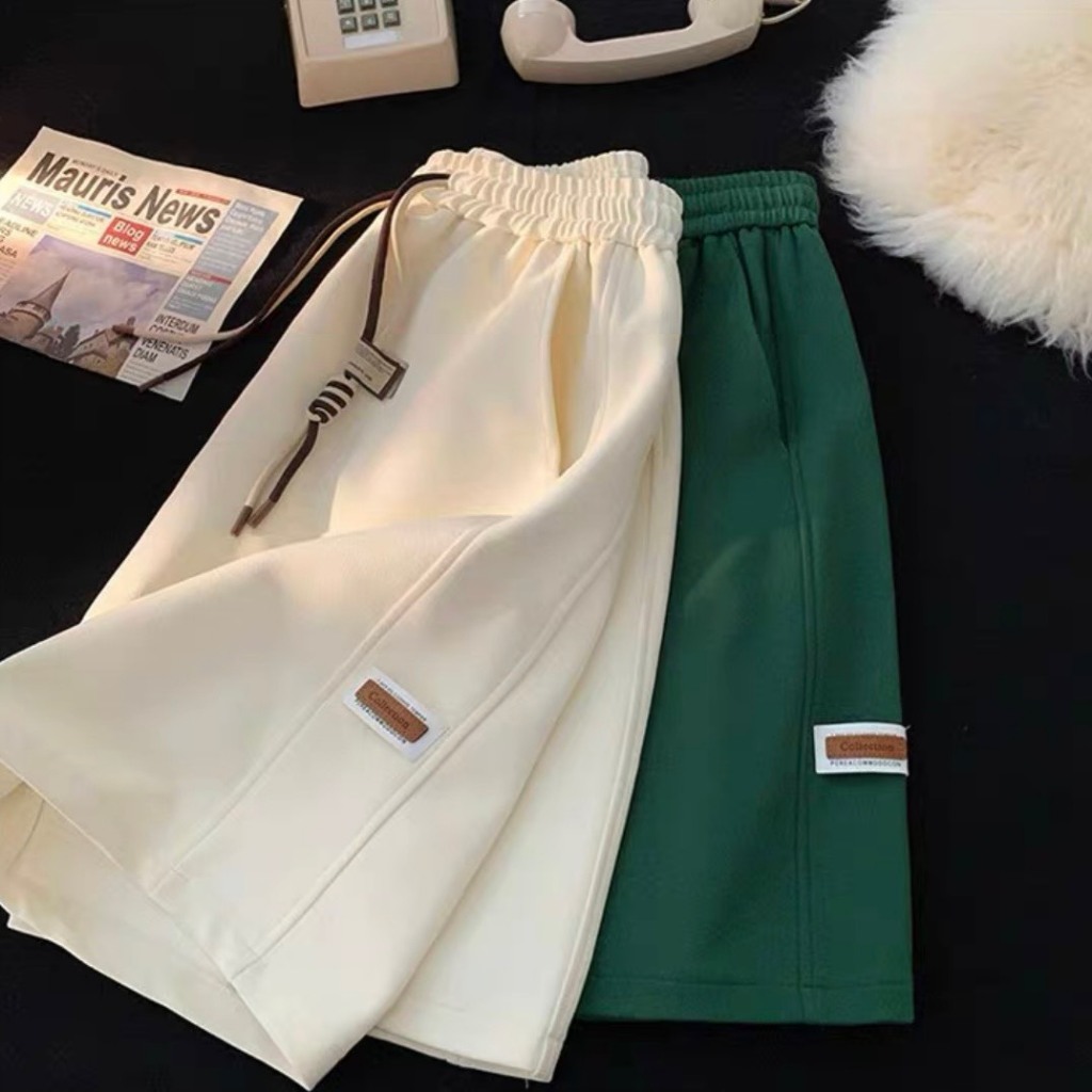 Ảnh QUẦN SHORT Nam Nữ Logo COLLECTION Dây Đôi Mặt Cười NAD Unisex - Quần Đùi Unisex Thể Thao Chất Cotton Mặc Thoáng Mát 4