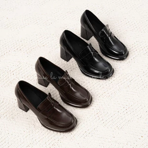 La Muse - Giày loafer cao gót Cooper