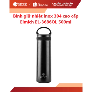 [LIFEMCMBP4 -12% đơn 250K] Bình giữ nhiệt inox 304 cao cấp Elmich EL-3686OL 500ml