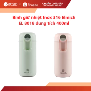 [LIFEMCMBP4 -12% đơn 250K] Bình giữ nhiệt Inox 316 Elmich EL8018 dung tích 400ml