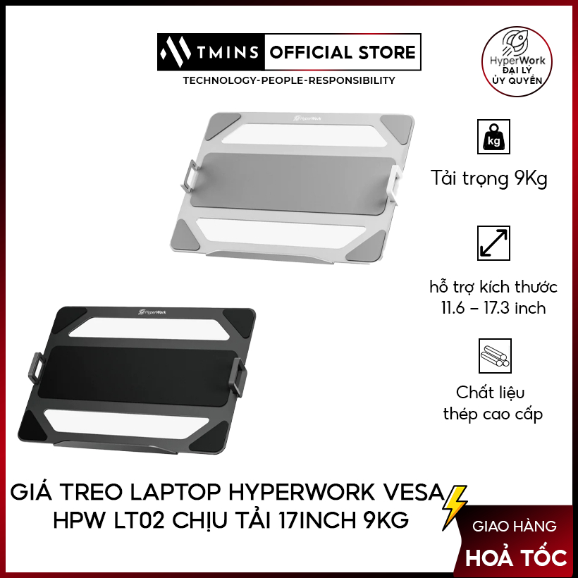Giá treo laptop HyperWork VESA HPW LT02 chịu tải 17inch 9KG - Hàng ...