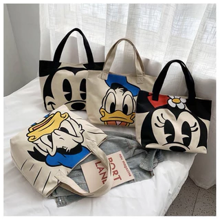 Túi tote vải canvas in hình Disney hàng quảng châu cao cấp loại1