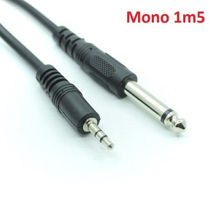 Dây cáp nối đầu cắm 3.5mm và 6.5mm Chuẩn Mono hoặc stereo cho thiết bị âm thanh dài 1m5 / 3m / dài 5m