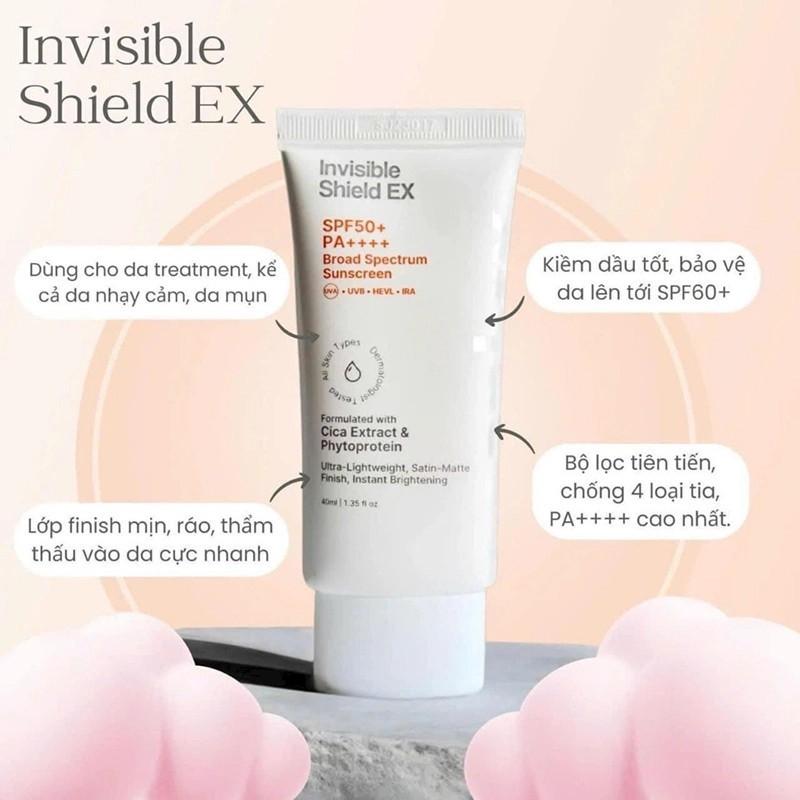Kem chống nắng EPI-RX Invisible Shield Ex SPF50+ | Shopee Việt Nam