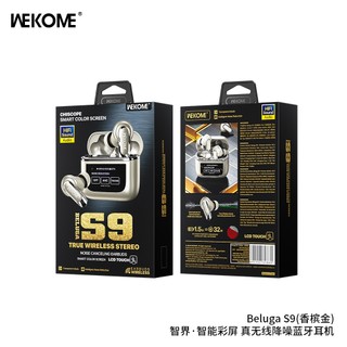Tai nghe Bluetooth TWS Wekome Beluga S9 V5.4, Chống ồn ANC và ENC, pin 6H, màn hình LCD điều khiển