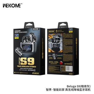 Tai nghe Bluetooth TWS Wekome Beluga S9 V5.4, Chống ồn ANC và ENC, pin 6H, màn hình LCD điều khiển