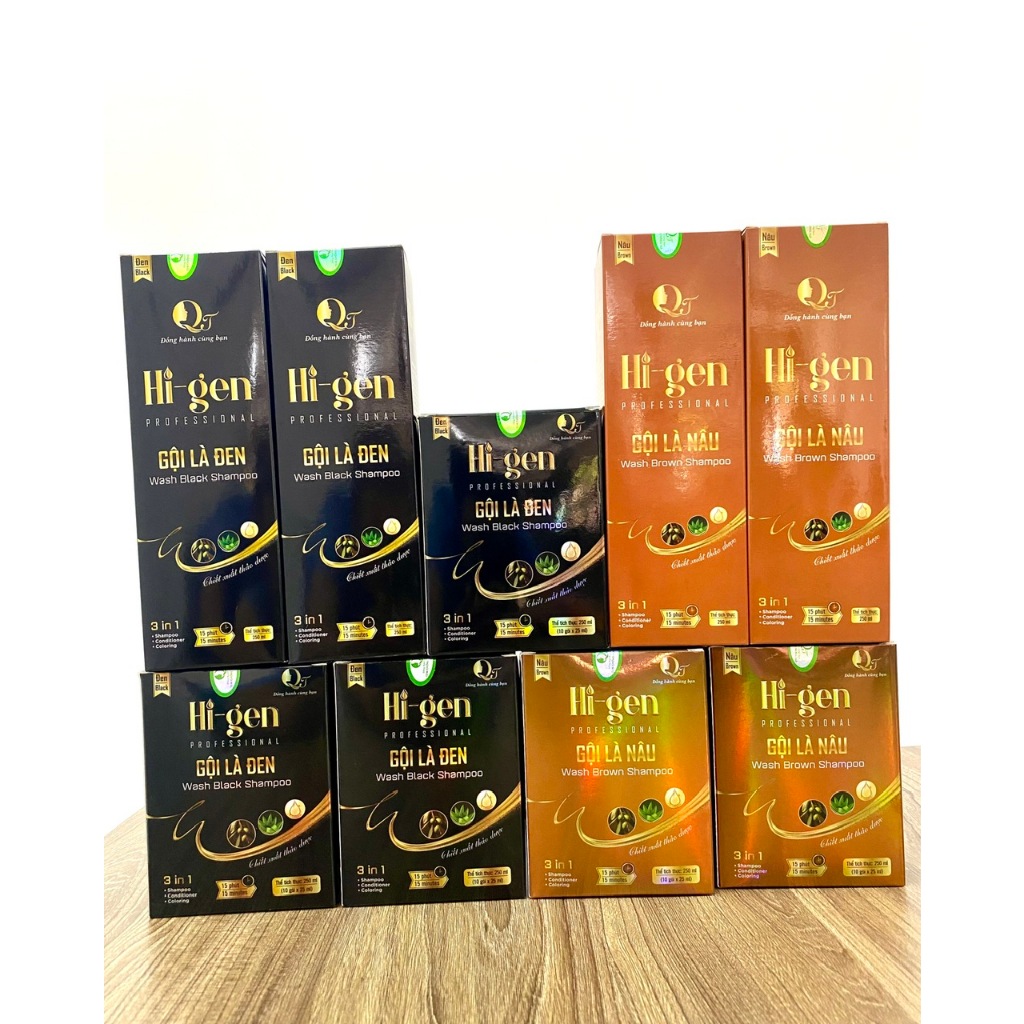 Dầu gội Phủ Bạc , Gội là đen Hi-gen chai lược 250ml