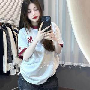 Áo Phông Đính Đá Dài Tay Họa Tiết Hình Thêu Chất Vải Cotton - Áo Thun Nam Nữ Dáng Rộng Phong Cách Unisex Thời Trang 2023