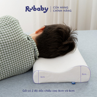 Gối Em Bé Rubaby (5-12 Tuổi) | Gối Memory Foam Êm Ái | Nâng Đỡ Cổ Vai Gáy | An Toàn Cho Bé