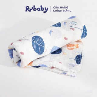 Khăn Quấn Em Bé 100% Cotton Tự Nhiên Rubaby | Chứng nhận GOTS| Mềm Mại Thoáng Mát Thấm Hút Tốt | Nhiều Màu Và Họa Tiết