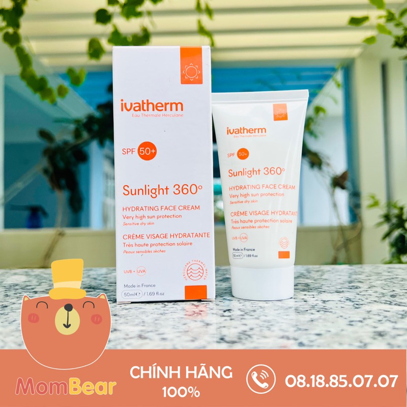 [Hàng Nhập Vty] Kem chống nắng da khô, nhạy cảm Ivatherm Sunlight
