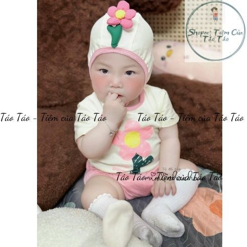 ( Hàng có Sẵn )Set Bộ 4 chi tiết cho bé hình ngộ nghĩnh vải cotton thoáng mát cho bé 4-12kg