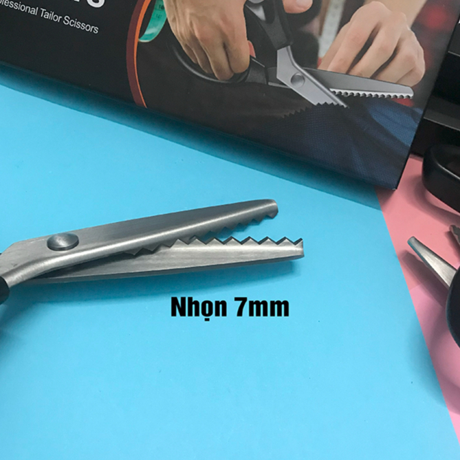 Kéo răng cưa tròn và nhọn cắt vải cắt thủ công đều được | Shopee Việt Nam