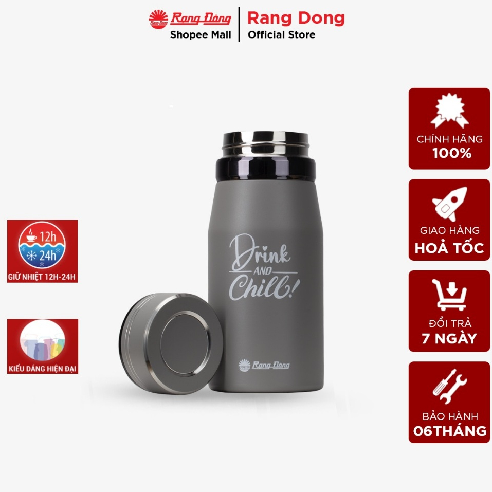 Ảnh Bình giữ nhiệt Inox 2 lớp dung tích 600ml Rạng Đông - Model: RD-BGN06ST1 1