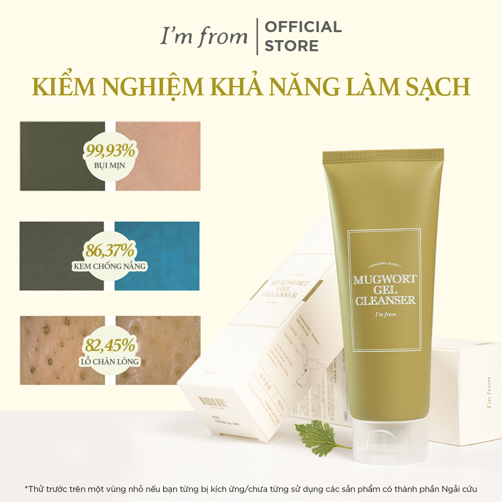 Ảnh Combo I'm from Kem dưỡng Licorice Calming Cream 50ml+I'm From Sữa rửa mặt Mugwort Gel Cleanser 150ml 2
