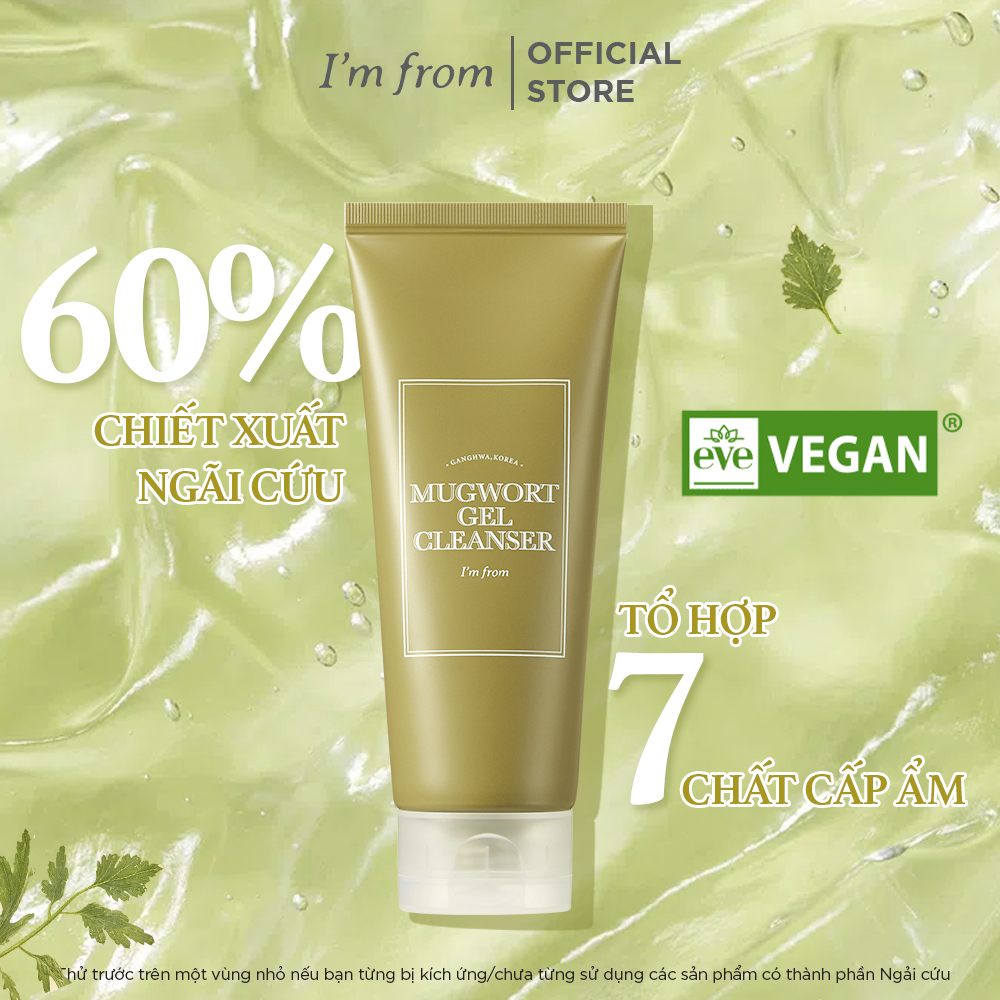 Ảnh Combo I'm from Kem dưỡng Licorice Calming Cream 50ml+I'm From Sữa rửa mặt Mugwort Gel Cleanser 150ml 3