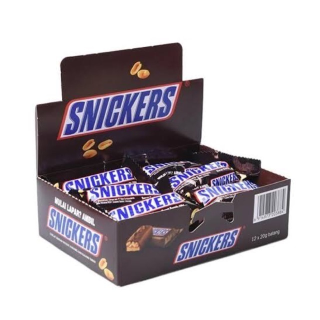 Kẹo Sôcôla Snickers Nhân Đậu Phộng Chocolate (Hộp Nhỏ 12 Thanh ...