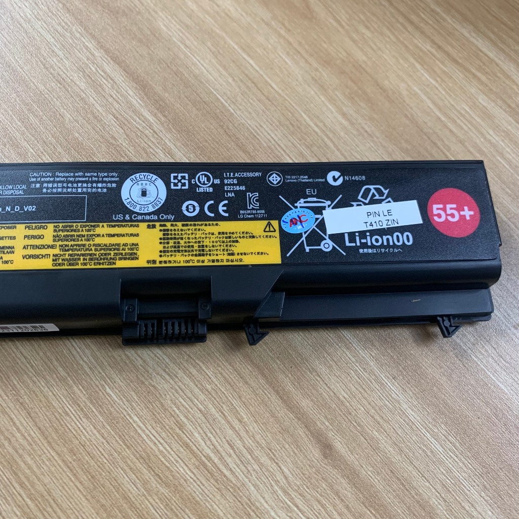 PIN LENOVO T410 SL410 - 6 CELL ThinkPad T410 T420 T510 T520 L410 L412 L420 L421 L510 L512 L520 SL410 SL510