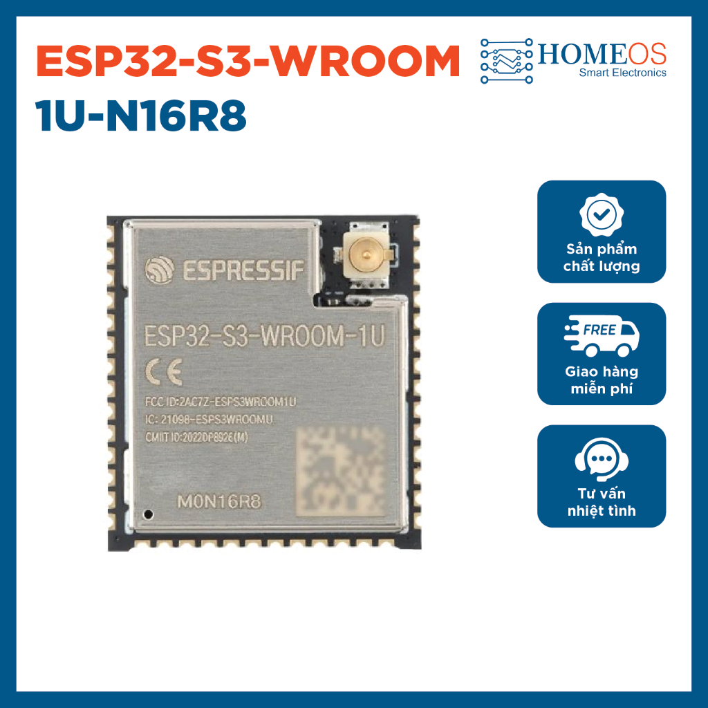 ESP32-S3-WROOM-1U-N16R8