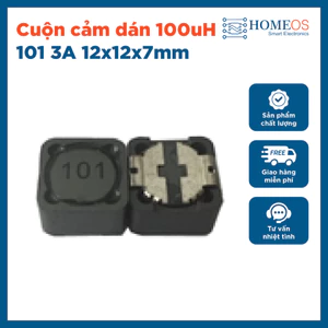 Cuộn cảm dán 100uH 101 3A 12x12x7mm -- 7x7x4mm