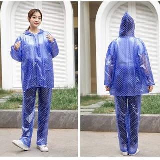 ( LOẠI 1_ DAIvà DÀY ) Áo Mưa Bộ nhựa dẻo chống thấm tuyệt đối - Áo mưa bộ chấm bi dẻo dai bền đẹp