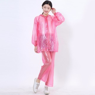 ( LOẠI 1_ DAIvà DÀY ) Áo Mưa Bộ nhựa dẻo chống thấm tuyệt đối - Áo mưa bộ chấm bi dẻo dai bền đẹp