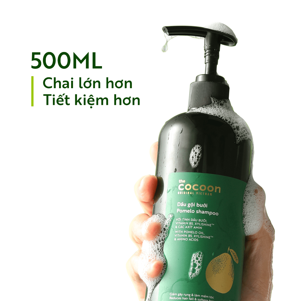 Ảnh Bigsize - Dầu gội bưởi Cocoon giúp giảm gãy rụng và làm mềm tóc 500ml 3
