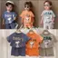 COMBO 5 bộ cộc tay cho bé trai bé gái in hình con chó hoạt hình ngộ nghĩnh màu ngẫu nhiên - BABYKIDS
