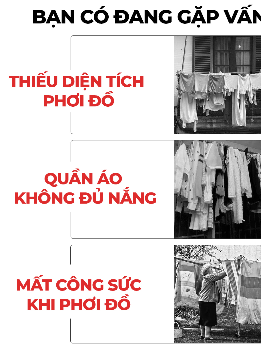 Ảnh Sào phơi quần áo gấp gọn AVOHOME 5 thanh chính hãng loại giàn phơi treo quần áo cho gia đình 2