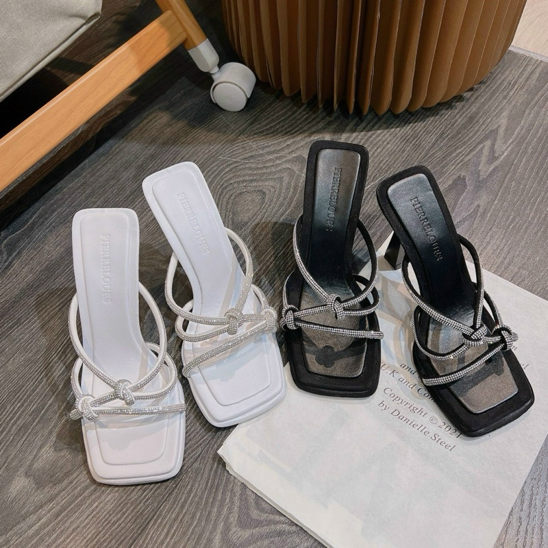 Cao gót quai đá xoắn cao 9 phân