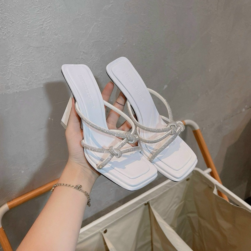 Cao gót quai đá xoắn cao 9 phân