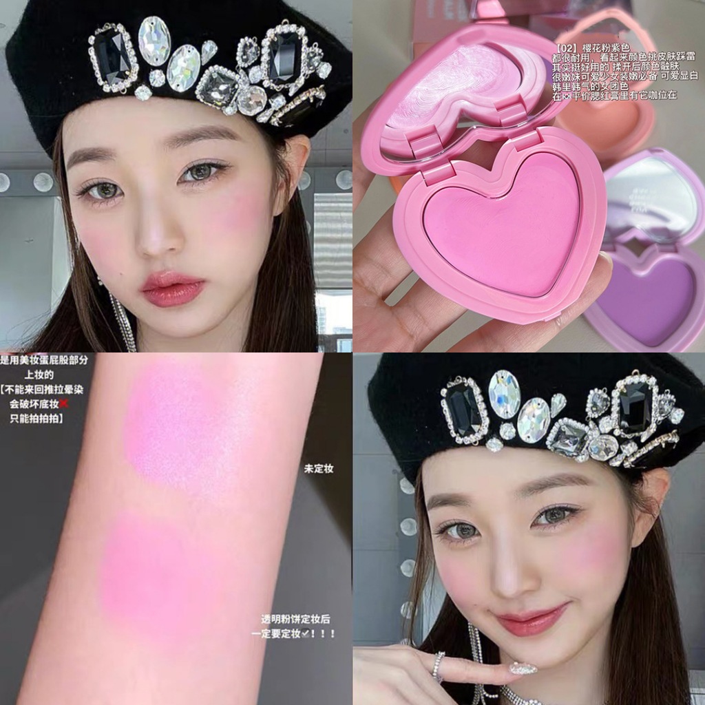 Má Hồng Kem Trái Tim Cappuvini Fall In Love Seductive Blusher Cream CA12