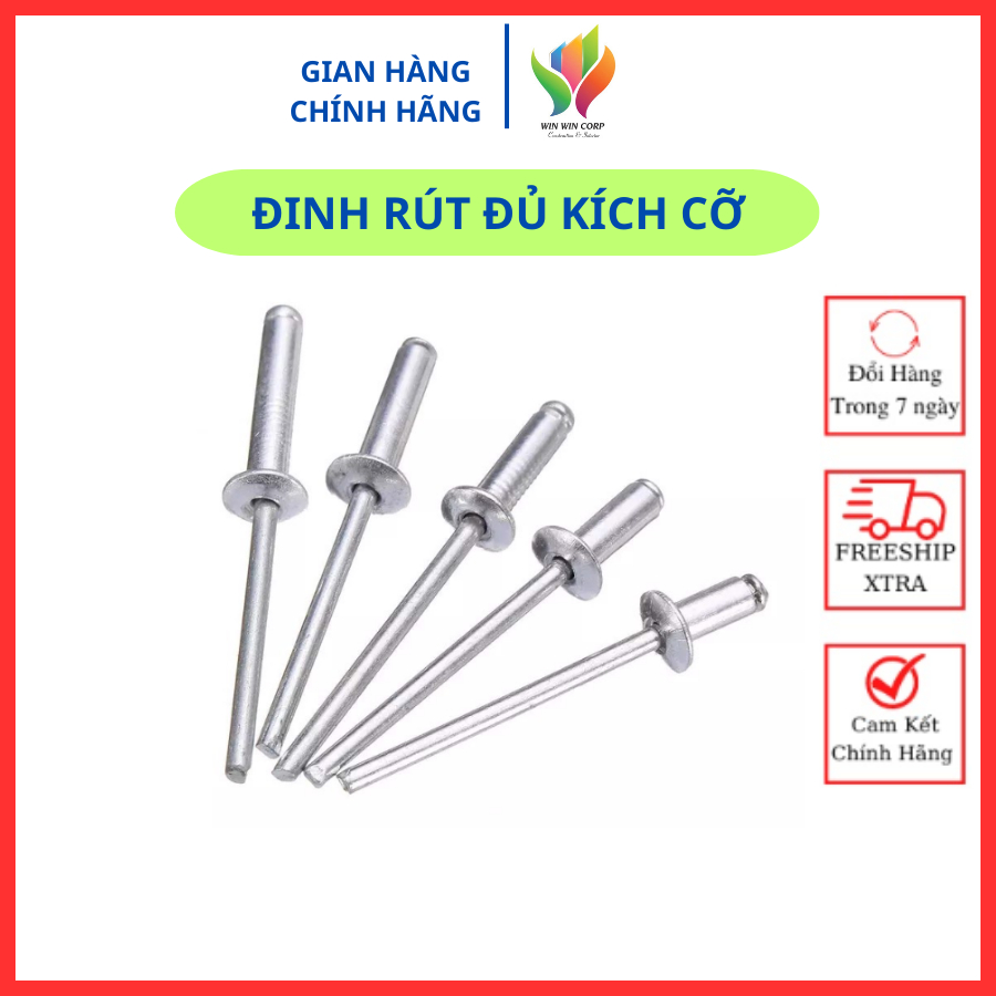 [HCM] Đinh rút rive đủ kích cỡ 200gr, 500gr, 1kg | Shopee Việt Nam