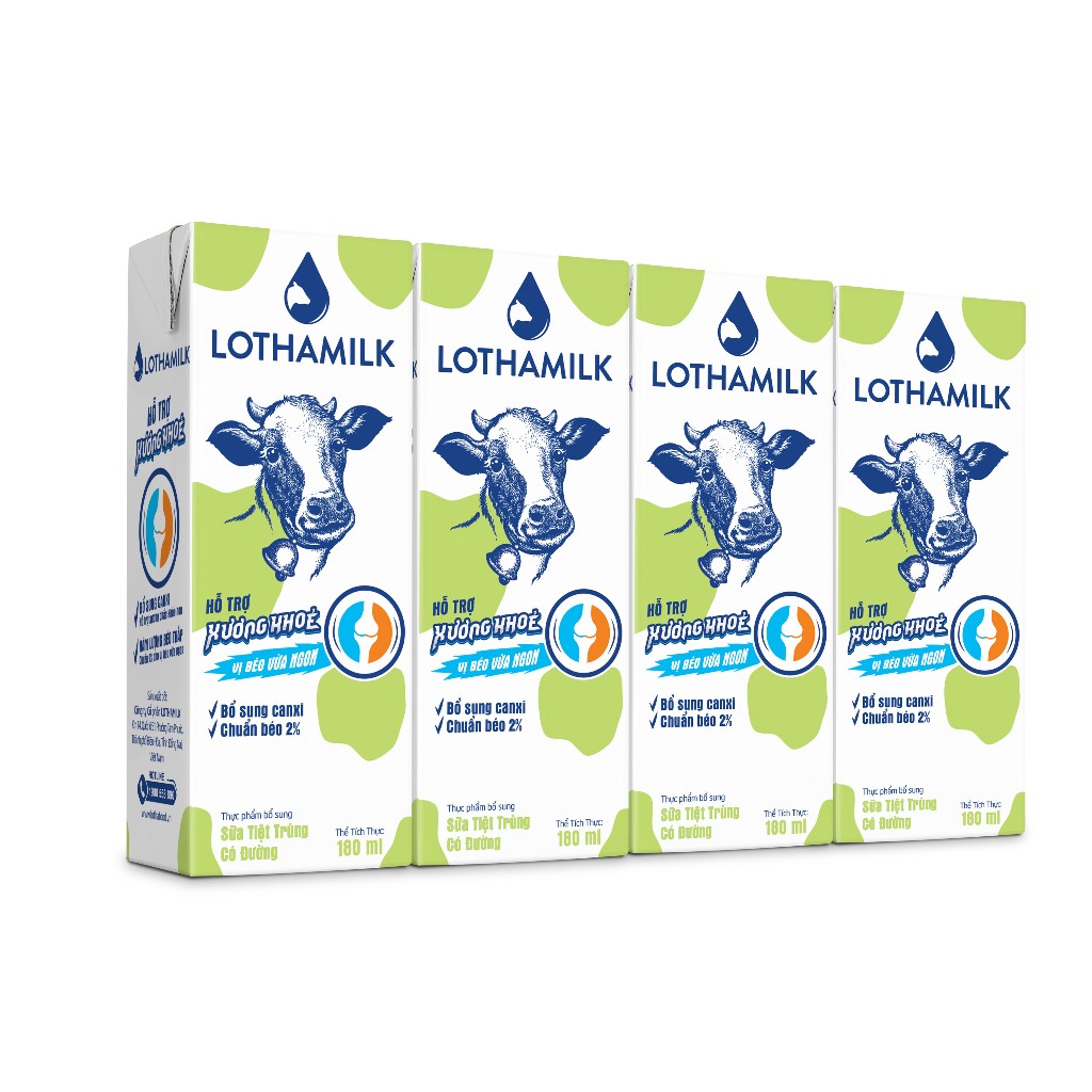 Ảnh Thùng 48 hộp sữa dinh dưỡng xương khỏe tiệt trùng Lothamilk 180ml 1