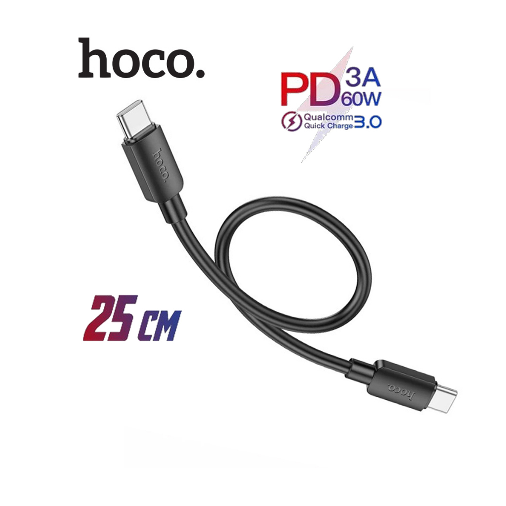Dây sạc nhanh 60W/3A Hoco X96 Type-C to Type-C dây dẻo truyền dữ liệu ...