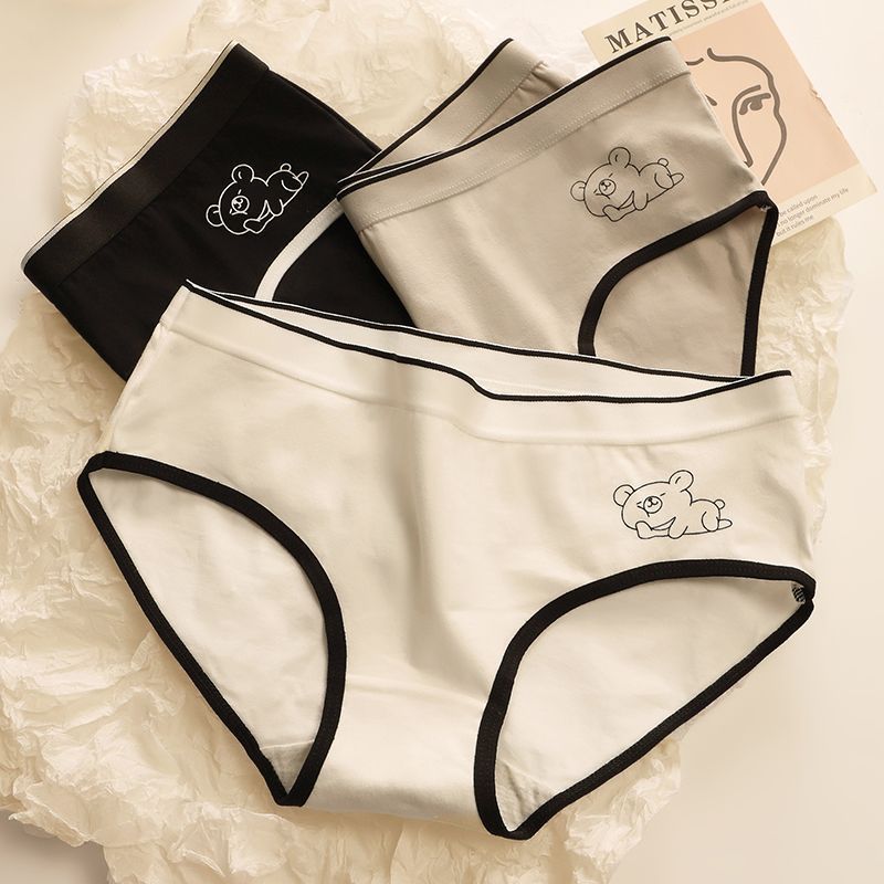 Quần lót nữ cotton đáy may 2 lớp chắc chắn thoáng khí khử mùi họa tiết cute dễ thương LANIXA L903