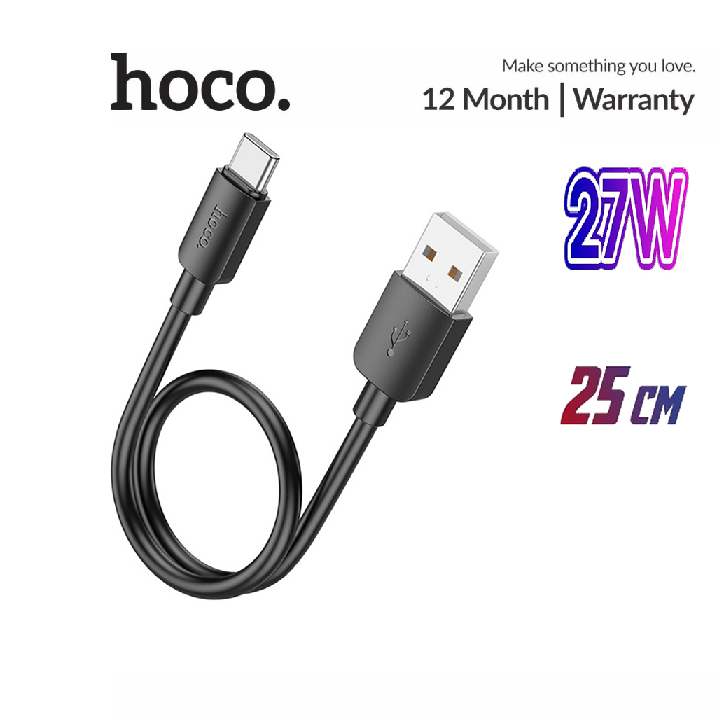 Dây sạc nhanh 27W/3A Hoco X96 Type-C dây dẻo truyền dữ liệu cho Android ...