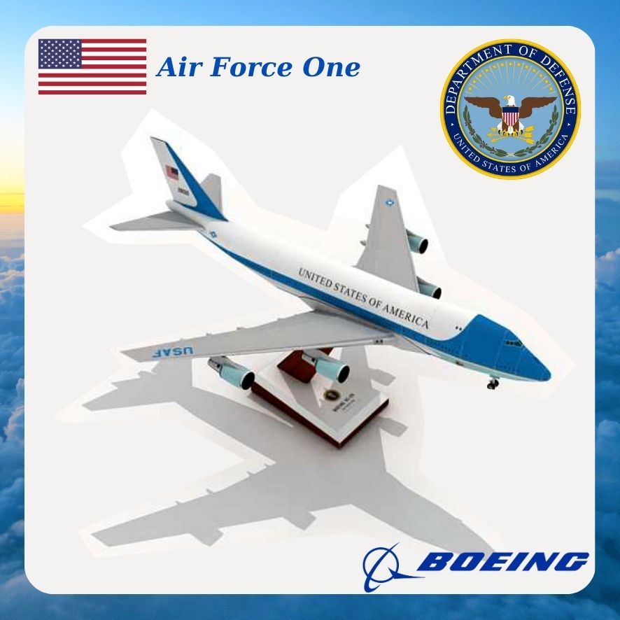 Kit Modello 3D Metal Earth Boeing 747 Air Force One In Acciaio – Fascinations