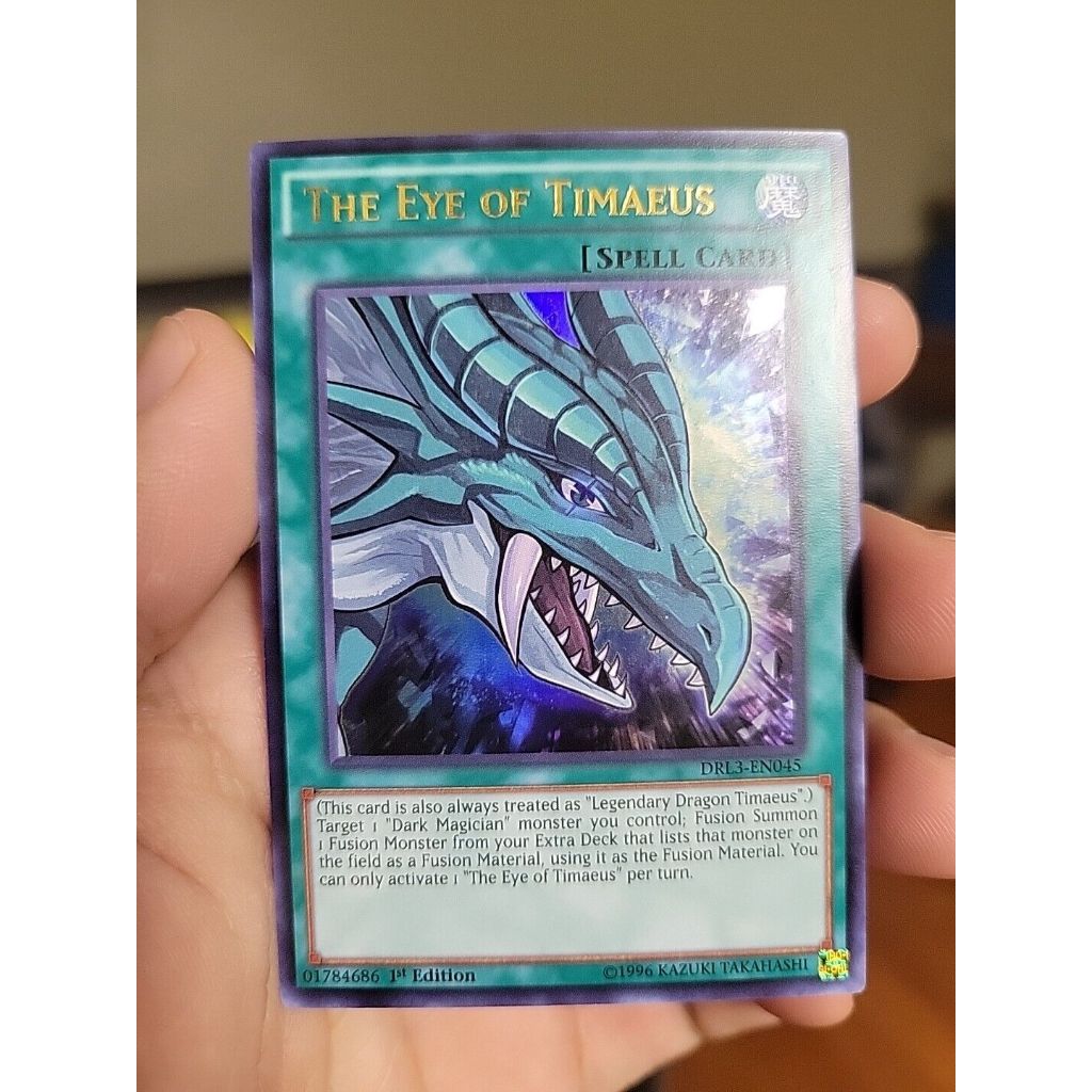 tamias yugioh card Amazon.com: YU-GI-OH! - Eye of Timaeus (DRLG-EN005) - Dragons of Legend -  1st Edition