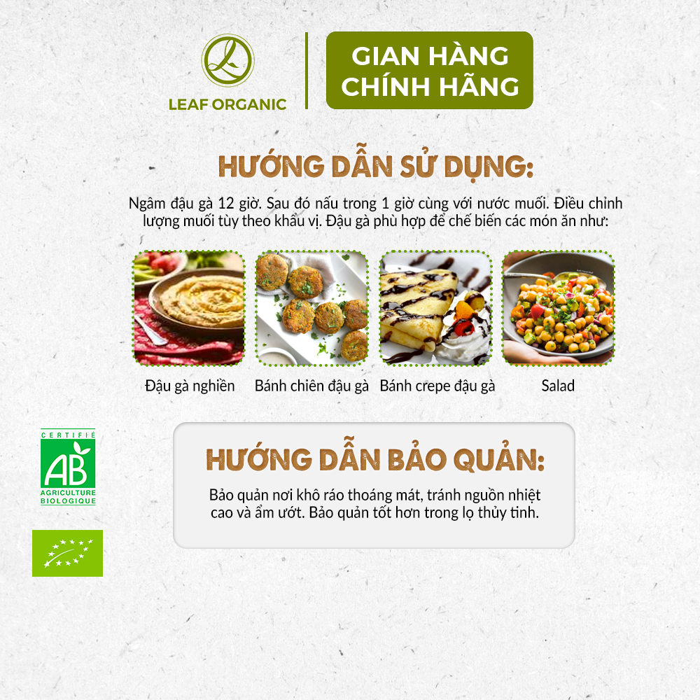 Ảnh Đậu gà hữu cơ Markal 500g vị bùi, hạt to 3