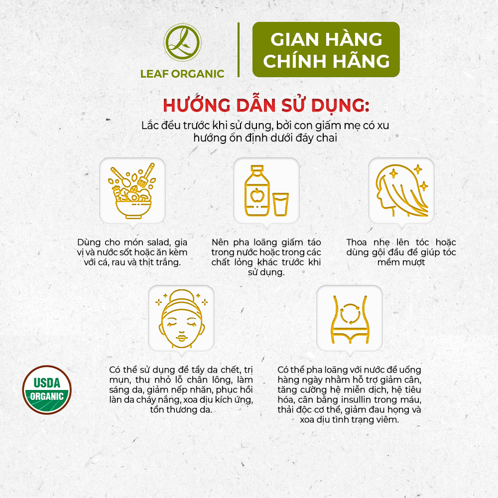 Ảnh Giấm táo hữu cơ Bragg - Hàng mỹ - Chai lớn 946ml 2