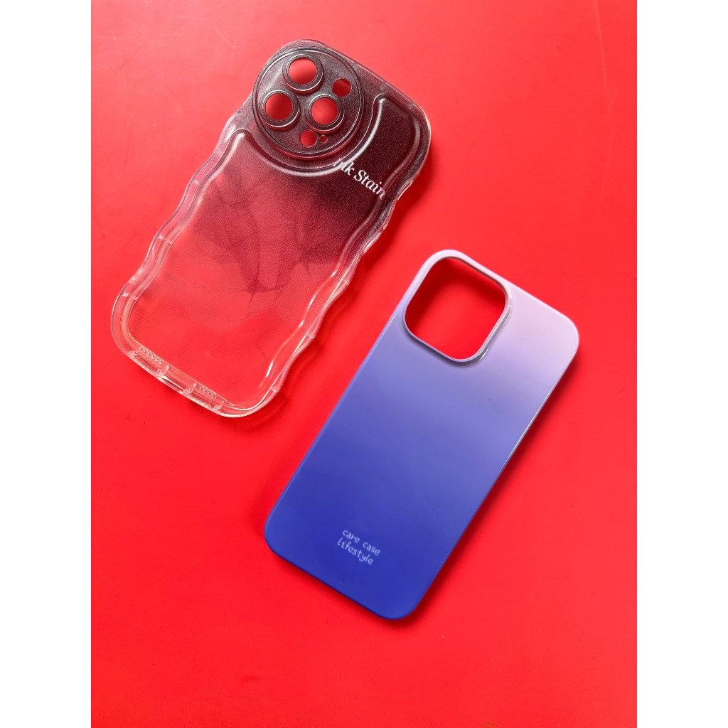 Ốp iphone tím hồng và tím tối
